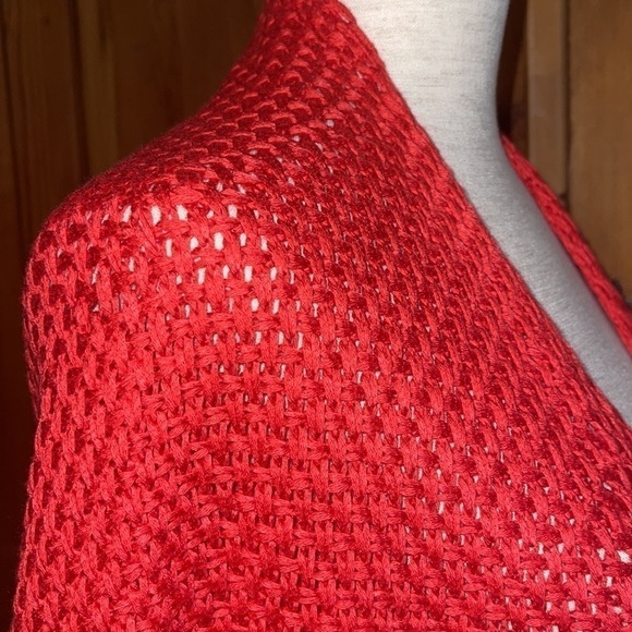 H.P 🧚‍♂️CORAL ONE SIZE KNITTED CARDIGAN/ WRAP/ KIMONO - Picture 10 of 16